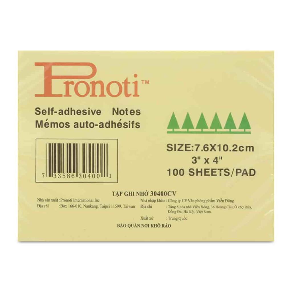 Giấy Nhắn 3x4 Pronoti Giấy Note Ghi Lời Nhắn 100Tờ/Tập