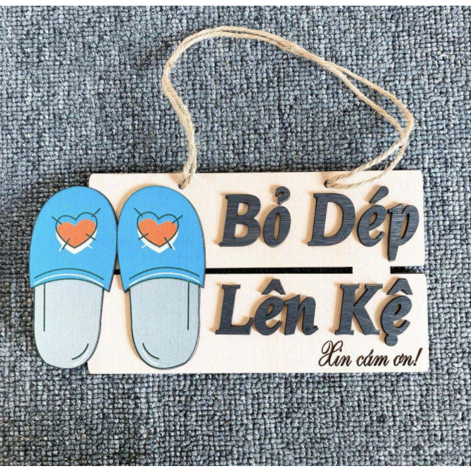 Bảng treo BA15 bỏ dép lên kệ