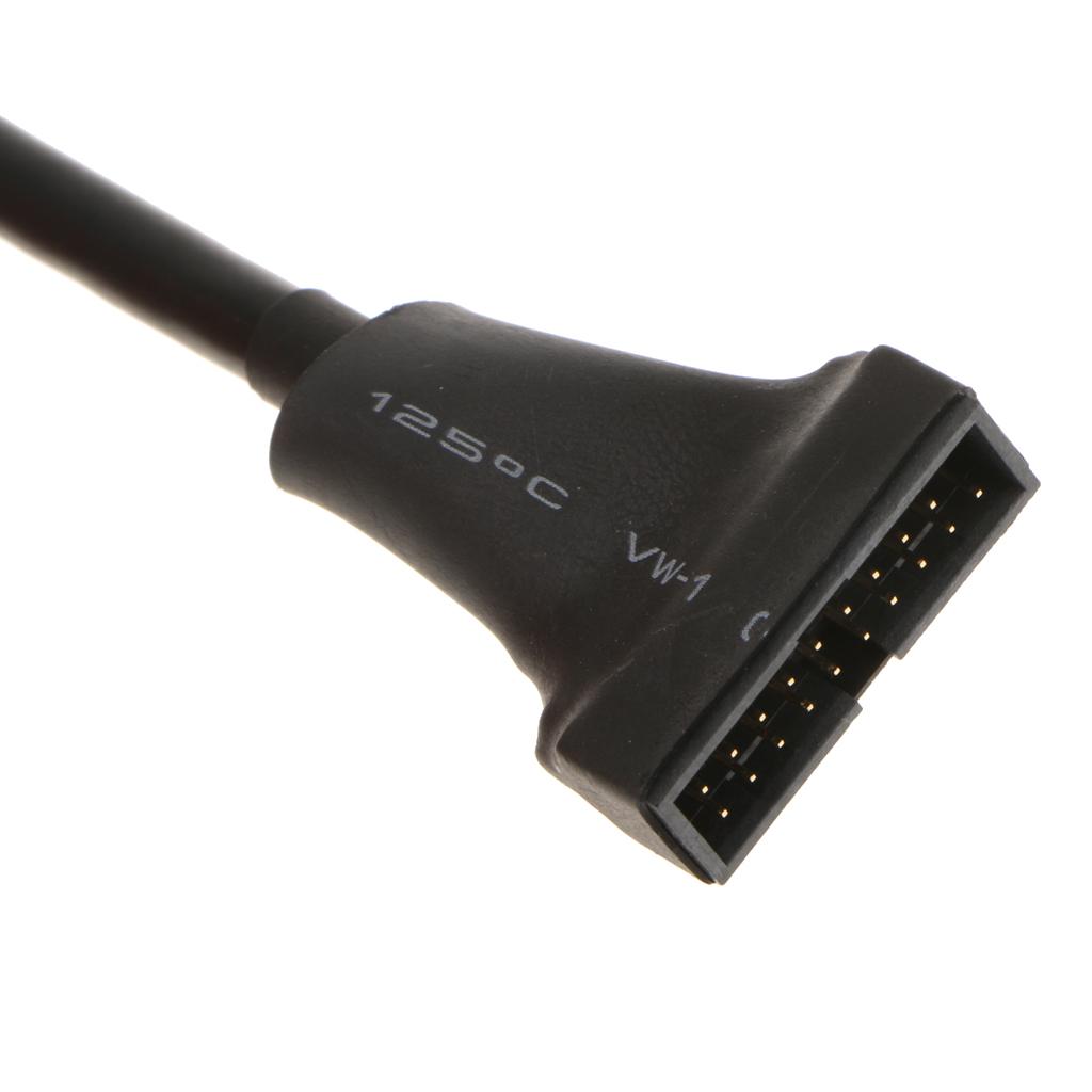 USB 3.0 20-pin Header Male to USB 2.0 9-pin Female Adapter for Computer Host