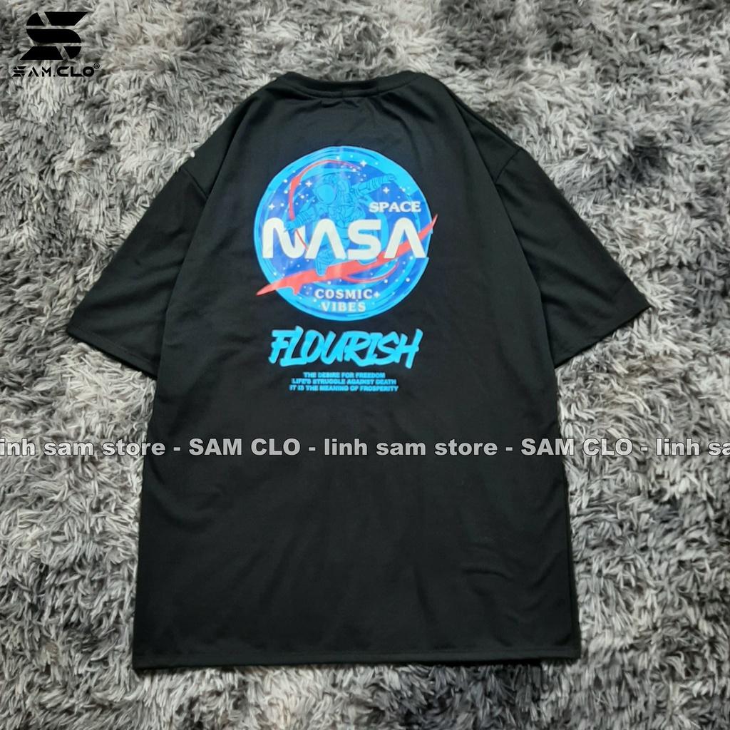 Áo thun tay lỡ nam nữ SAM CLO phông form rộng dáng Unisex - mặc cặp, nhóm, lớp in hình PHG NASA