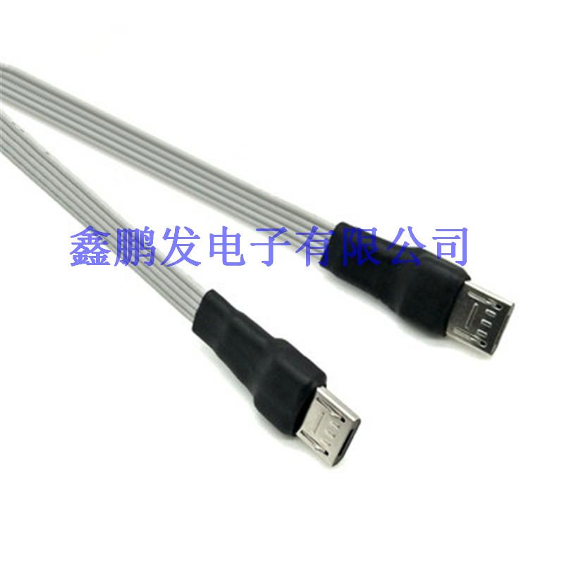 Micro USB 5pin Cáp phẳng Micro USB 2.0 đầu nối nam với micro USB 2.0 nam
