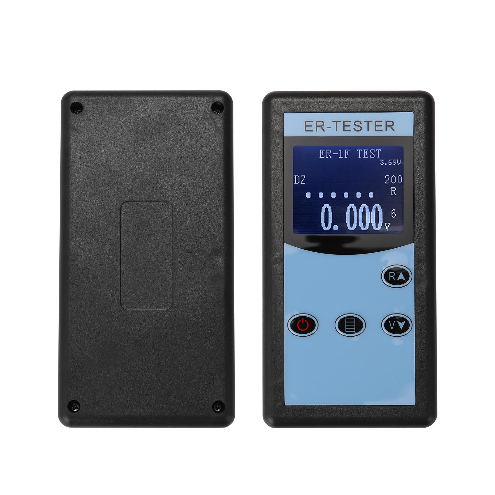 0.01mΩ~200Ω Battery Internal Resistance Tester Four-wire Battery Voltage Resistance Testing Tool Lithium Nickel Hydrogen Phosphate Lithium Button Battery Handheld Portable Battery Internal Resistance Tester with Backlight