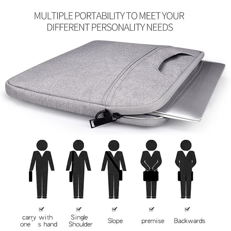 YuBeter Túi Laptop Xách Tay Cho MacBook Air Pro 11 12 13 14 15.6 Inch PC Trường Hợp Máy Tính Đeo Vai Túi cặp Túi Xách