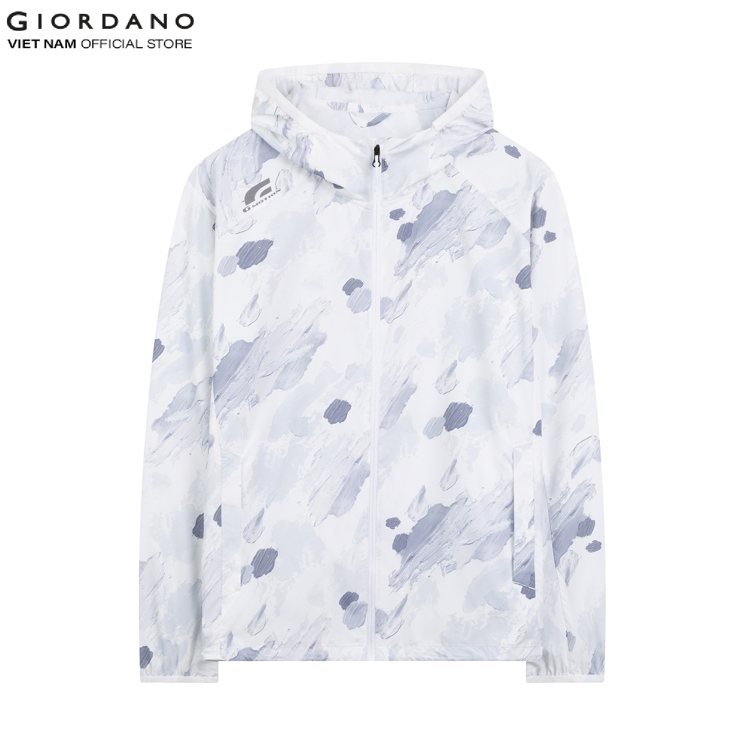 Áo Khoác Dù Nam Chống Nắng Giordano UPF 50+ Chất Mỏng Nhẹ Có Thể Gấp Gọn Windbreaker 01072011