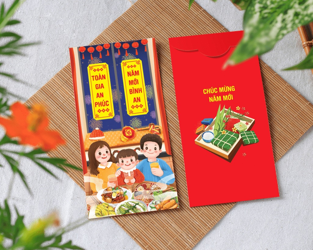 Xấp 100 Bao Lì Xì - Mẫu Ngẫu Nhiên