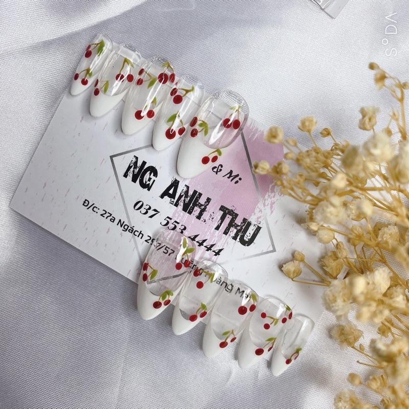 Móng giả vẽ rose