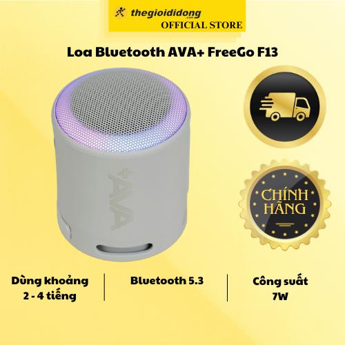 Loa Bluetooth AVA+ FreeGo F13 Xám -  Hàng Chính Hãng