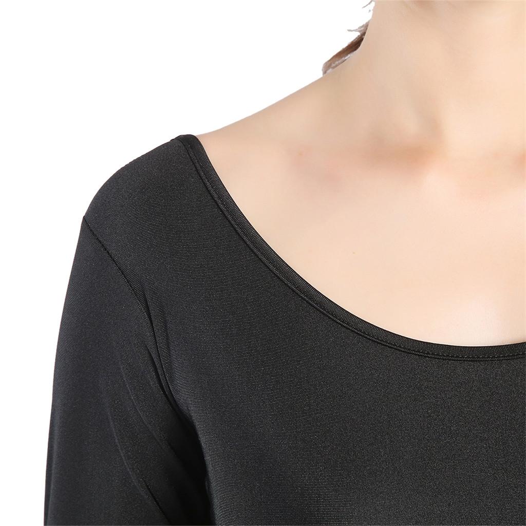 Womens Long Sleeve One Piece Bodysuit Jumpsuit Crotchless Leotard Beachwear