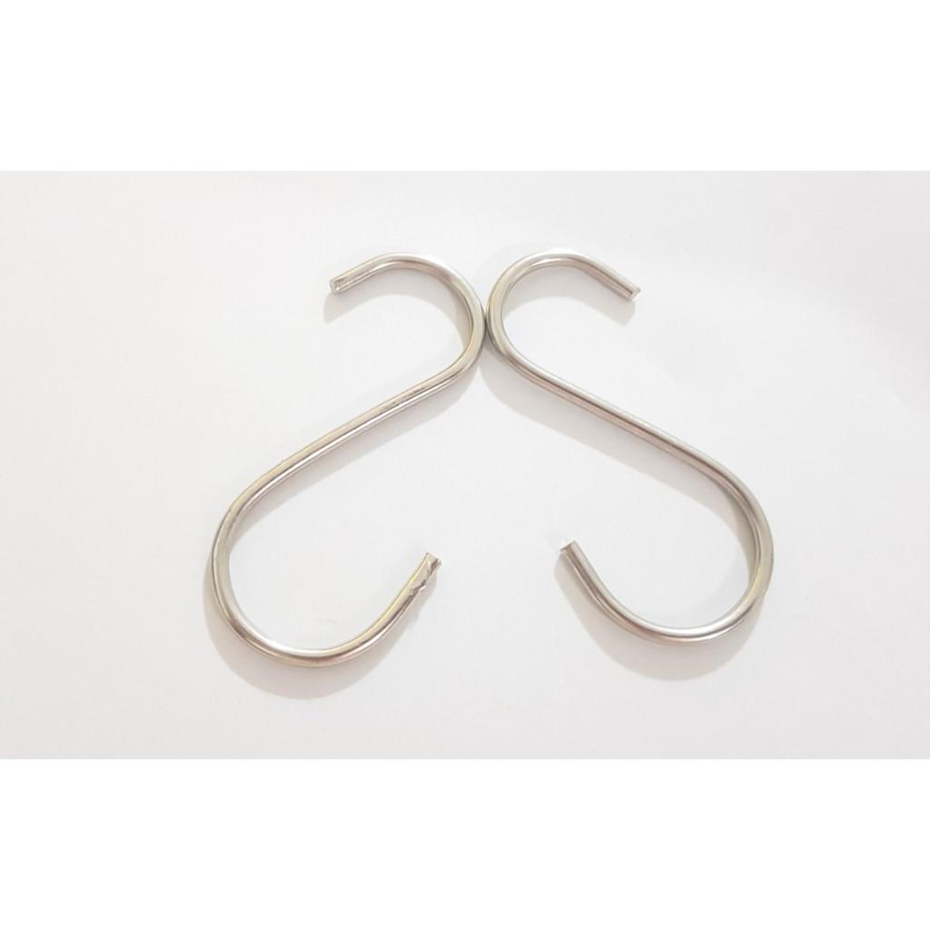 Móc chữ S inox loại 6 cm