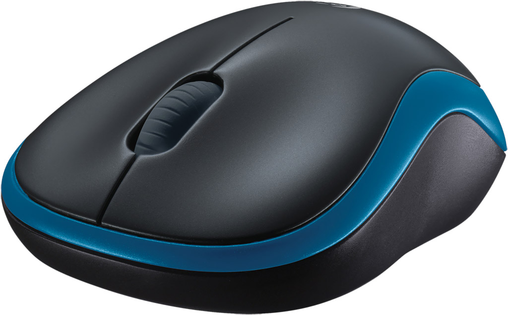 Chuột không dây Logitech M185 Xanh Dương - Hàng Chính Hãng