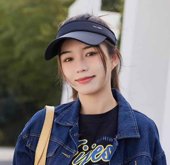 Mũ lưỡi trai nửa đầu chống nắng chống tia cực tím cao cấp mới, nón kết nửa đầu chơi thể thao