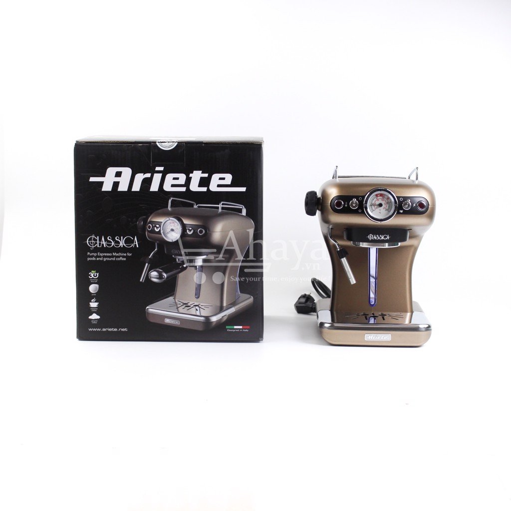 Máy pha cà phê Ariete Espresso Mod 1389 cổ điển 0.9l - Italia - Hàng Chính Hãng