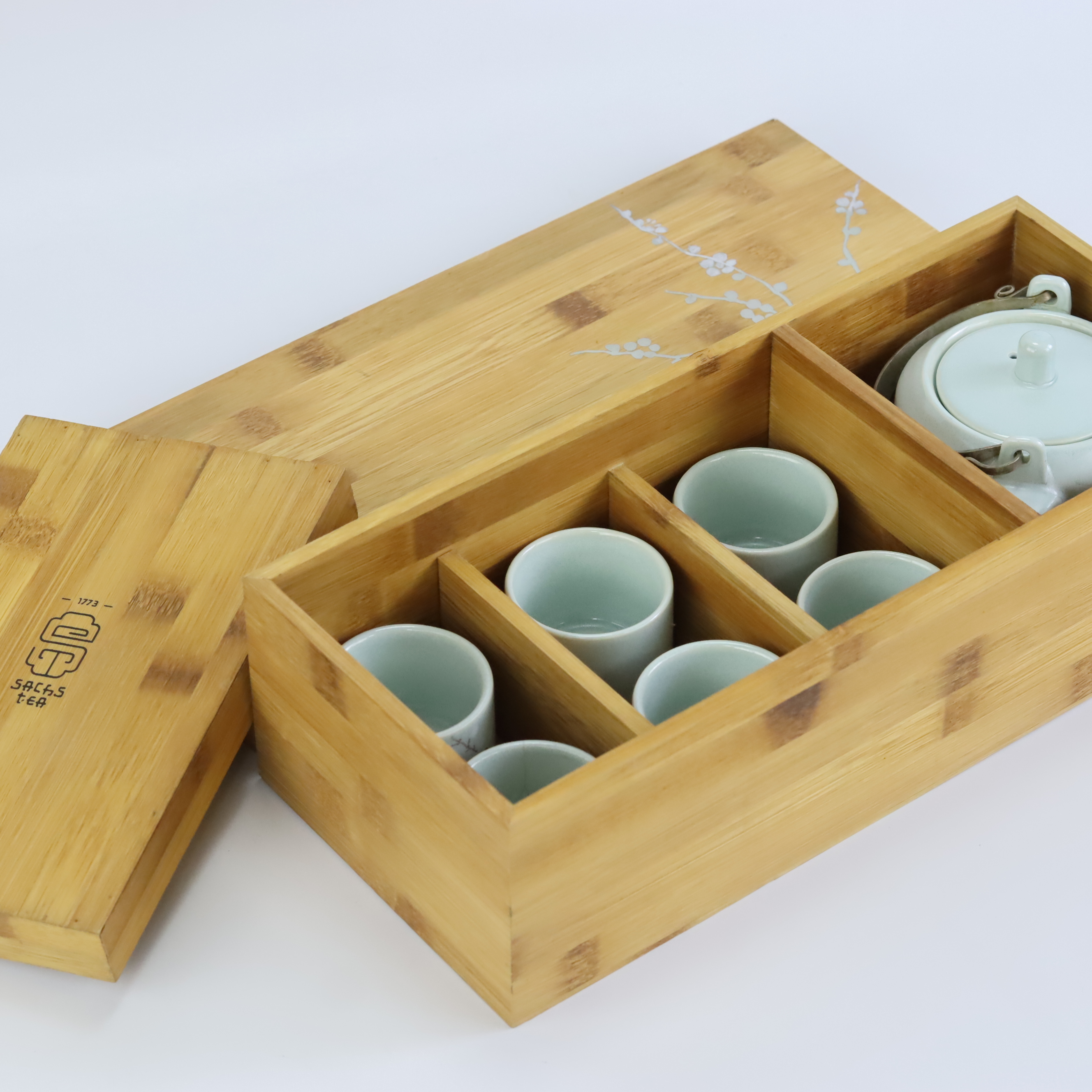 Bộ ấm trà Hoa Mai SACHS TEA 1773 làm bởi nghệ nhân sang trọng cao cấp