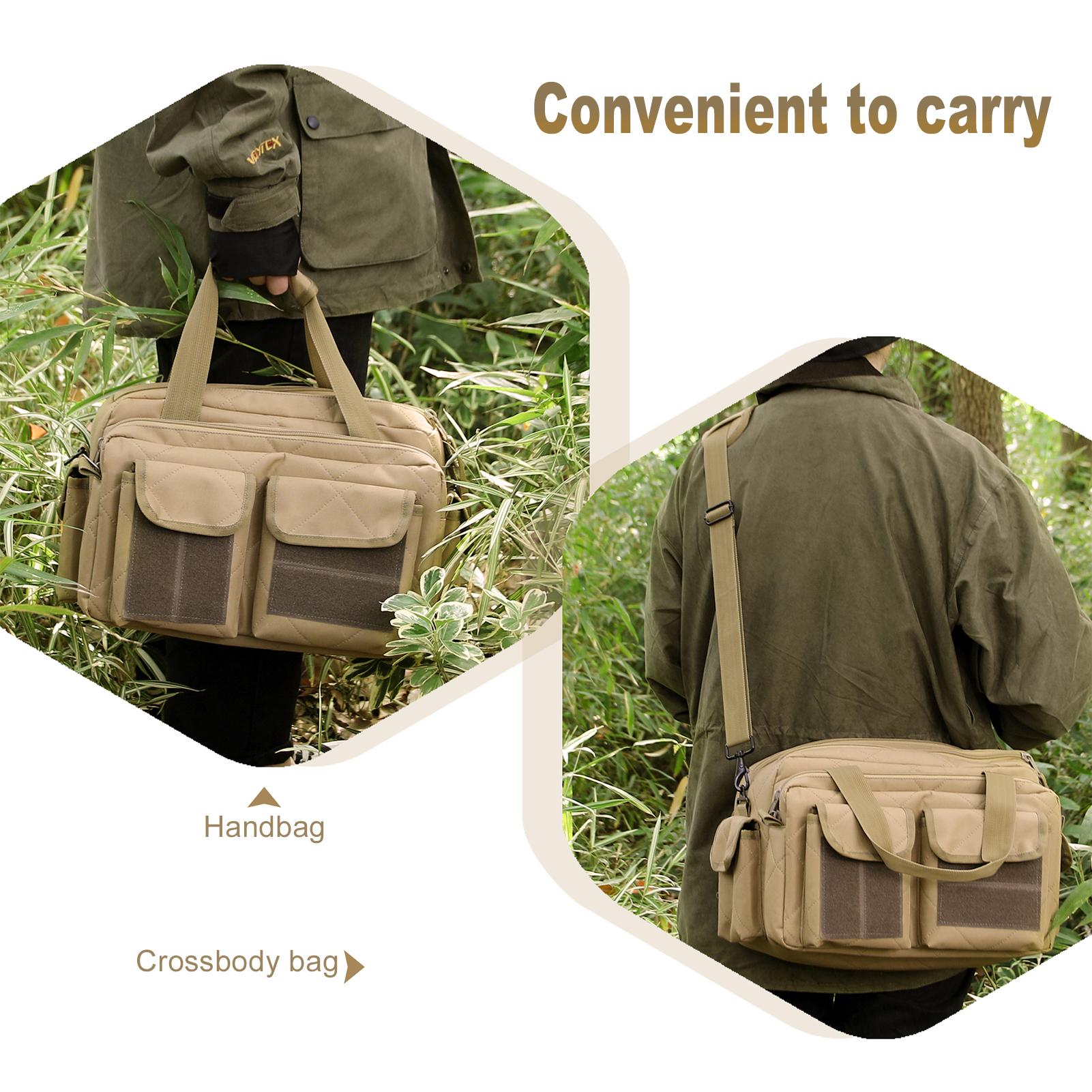 Outdoor Duffel Bag Multi-Pocket Camping Hunting Gear Shoulder Bag for Camping Hiking Shooting