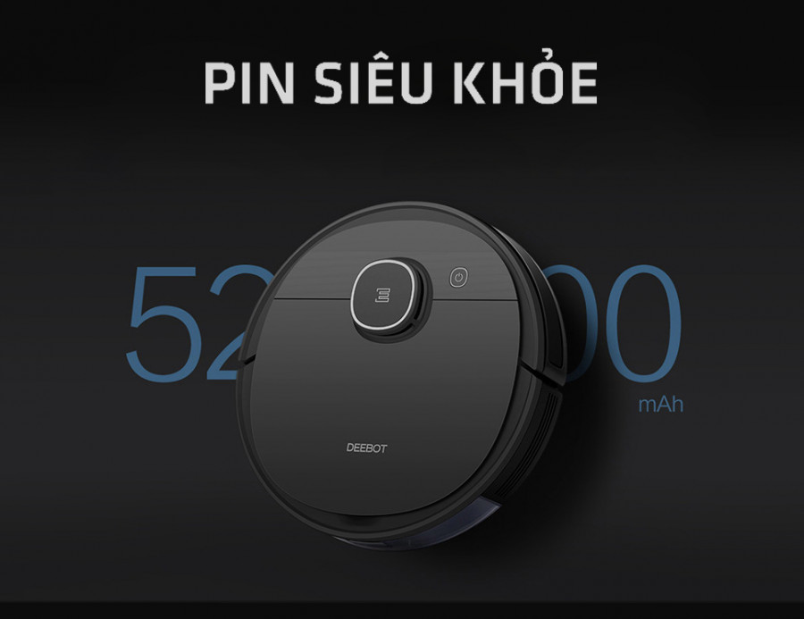 Robot hút bụi thông minh Ecovacs Deebot T5 Power - Hàng chính hãng