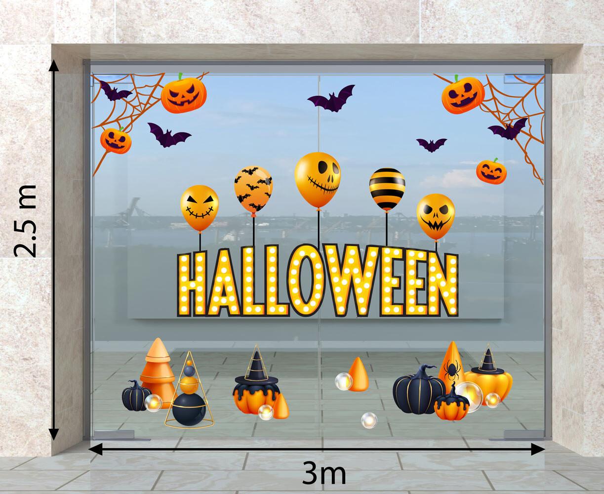 DECAL TRANG TRÍ HALLOWEEN 2023  COMBO SỐ 46