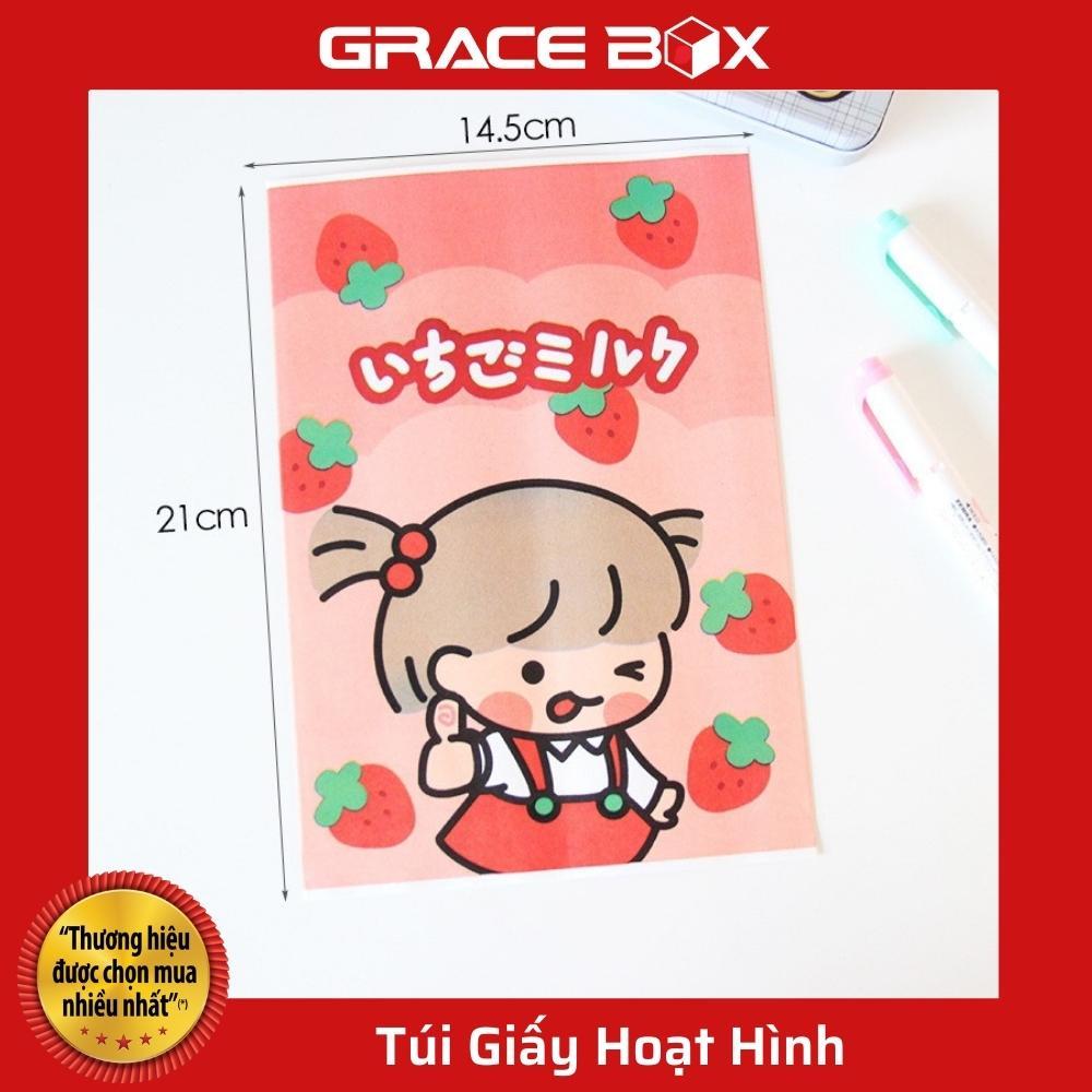 Set 10 Túi Giấy Hoạt Hình Đựng Quà, Bánh Kẹo Xinh Xắn