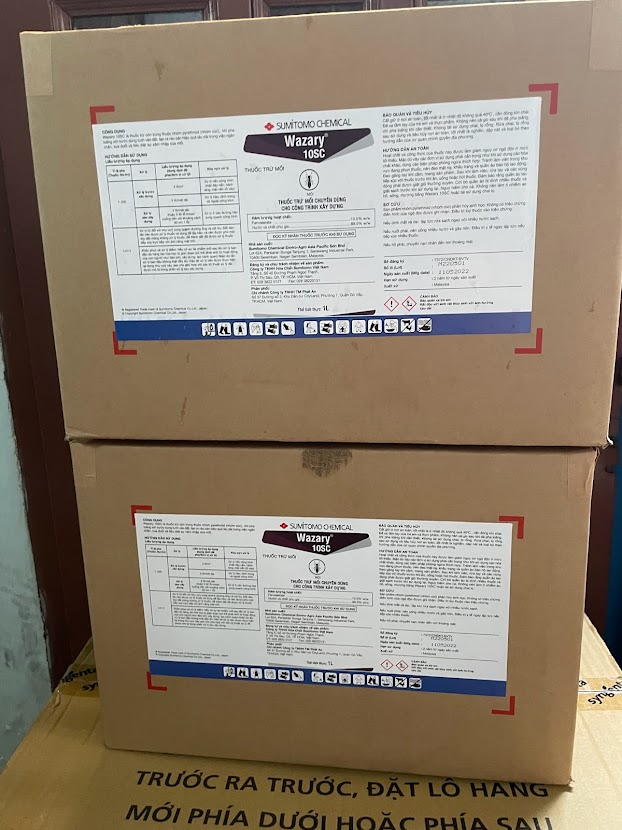 Thuốc diệt mối và ngừa mối Warazy 10SC chai 1 lít - diệt phòng mối nền móng nhà và công trình lớn