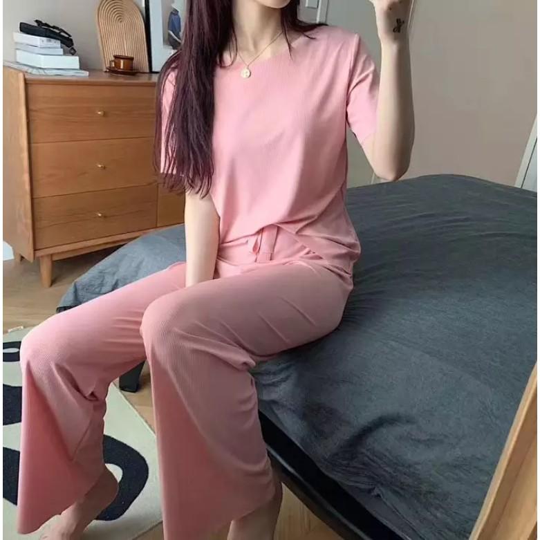 Đồ bộ mặc nhà chất thun dẻo gân tăm cao cấp