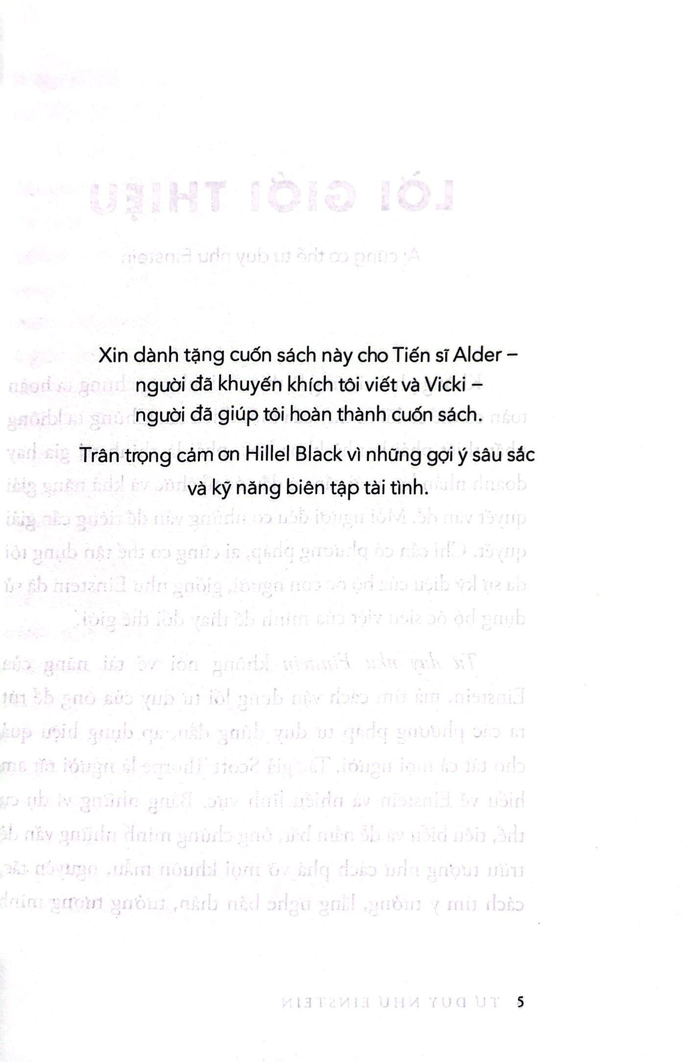 Tư Duy Như Einstein (Tái Bản)