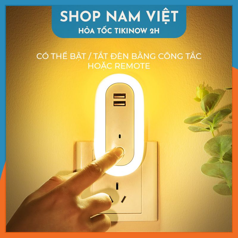 Đèn Ngủ Oval Thông Minh Kèm Remote, 10 Cấp Độ Sáng, Hẹn Giờ Tắt - Chính Hãng NAVIVU