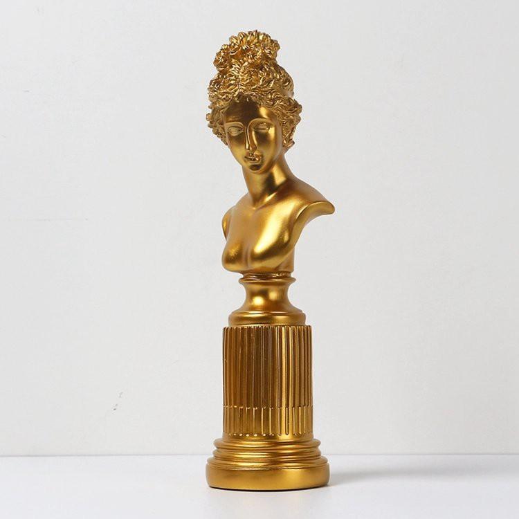 ️Tượng trang trí Nữ thần Hy Lạp Venus phong cách Vintage màu Gold