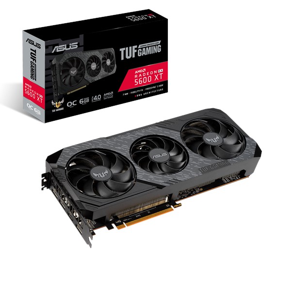 Card Màn Hình VGA ASUS TUF 3-RX5600XT-O6G-EVO-GAMING GDDR6 6GB 192-bit HDMI / DP - Hàng Chính Hãng