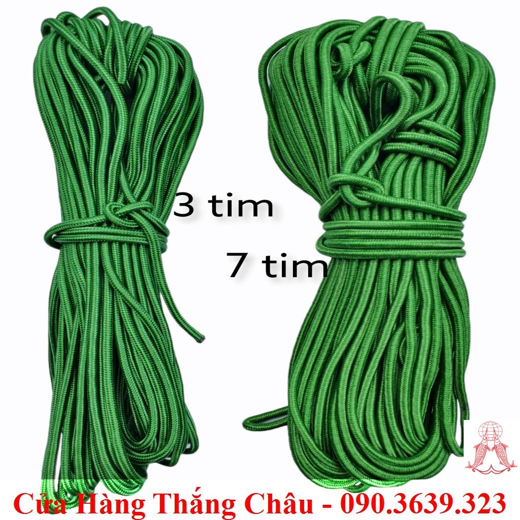 Dây Dù 3 tim, 7 tim - Bản Tròn (1 bó - dài 20m