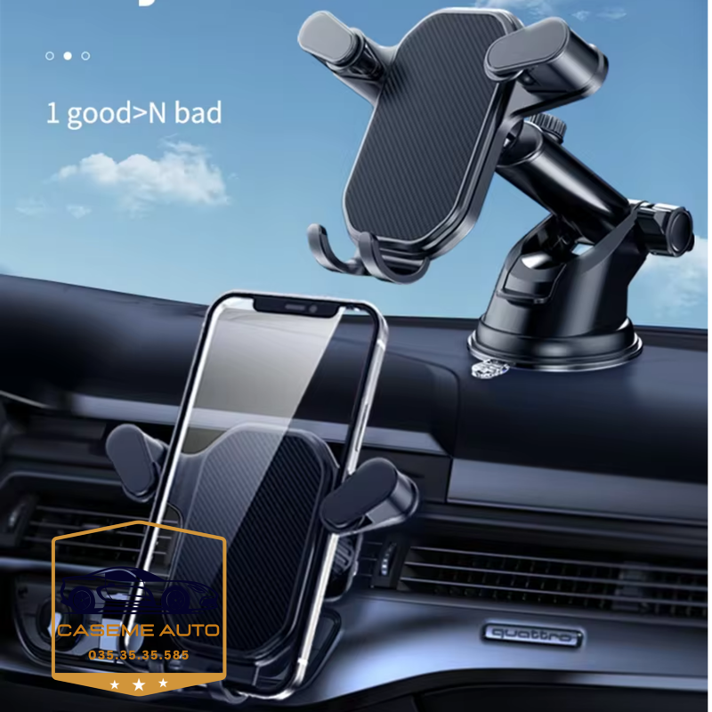 Giá Đỡ Điện Thoại Để Taplo Có Đế Hít Kính Cao Cấp, Kẹp Điện Thoại Trên Ô Tô Quay 360 Độ Phù Hợp Nhiều Dòng Xe Hơi LW-220 - Hàng Nhập Khẩu