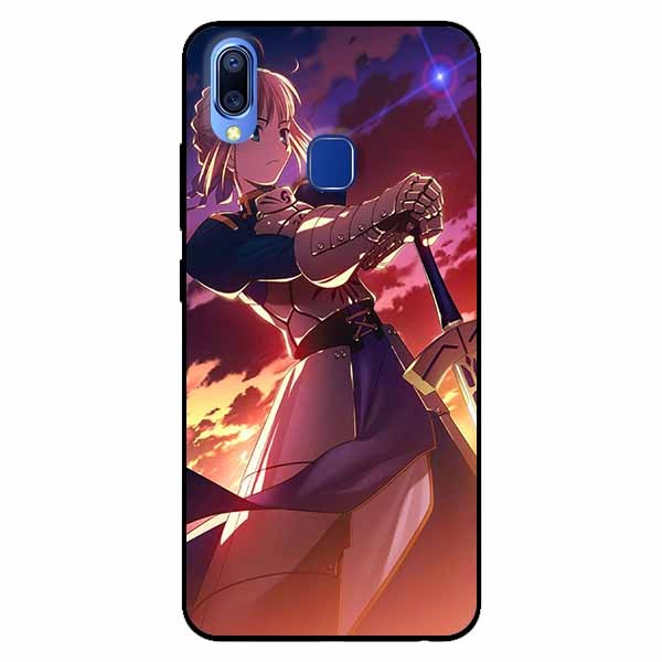 Ốp lưng in cho Vivo Y91 Cô Gái và Kiếm