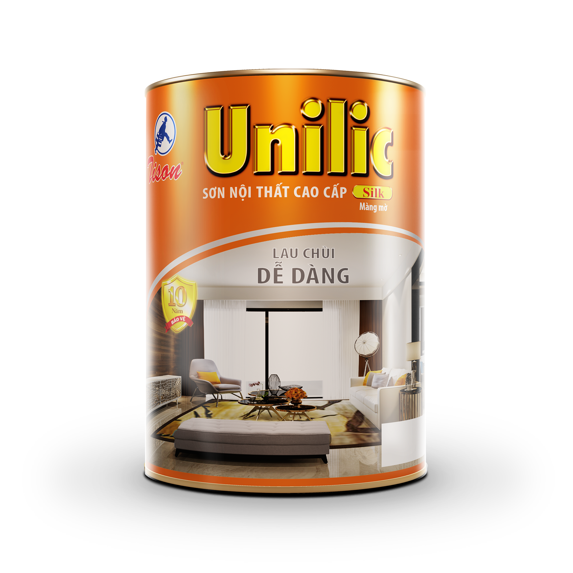Sơn nội thất cao cấp Unilic Silk - 17L