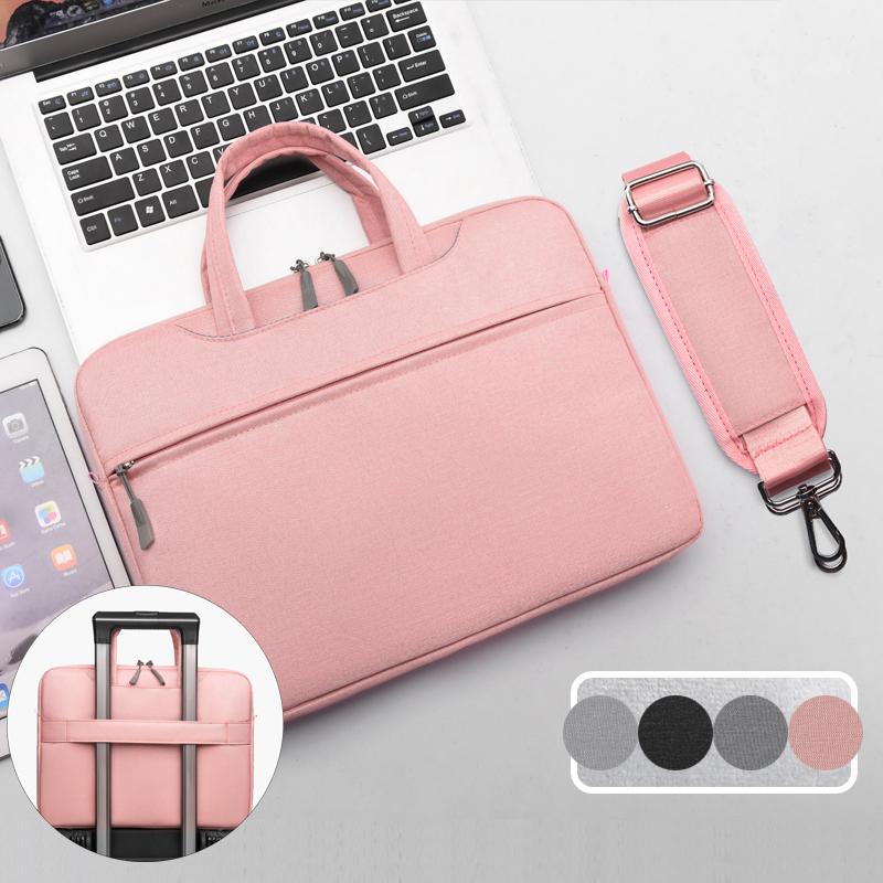 Mới Túi Laptop 13.3 14 15 15.6 17 Inch Tay Chống Nước Đeo Vai Xách Tay Bao Da Đựng Macbook Air pro Hp Nữ