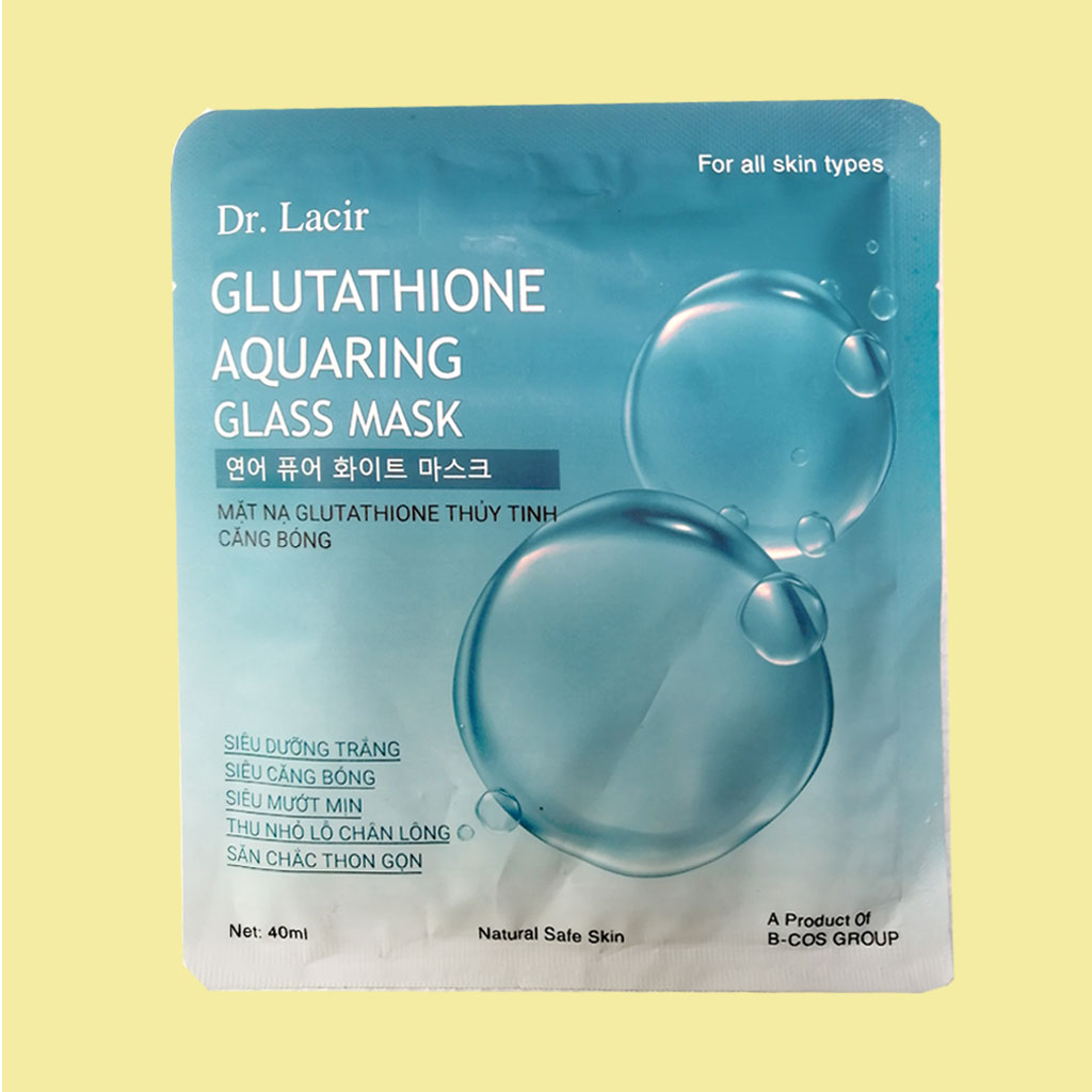 Mặt Nạ Glutathione Trong Suốt Mờ Nám, Sáng Da Dr Lacir