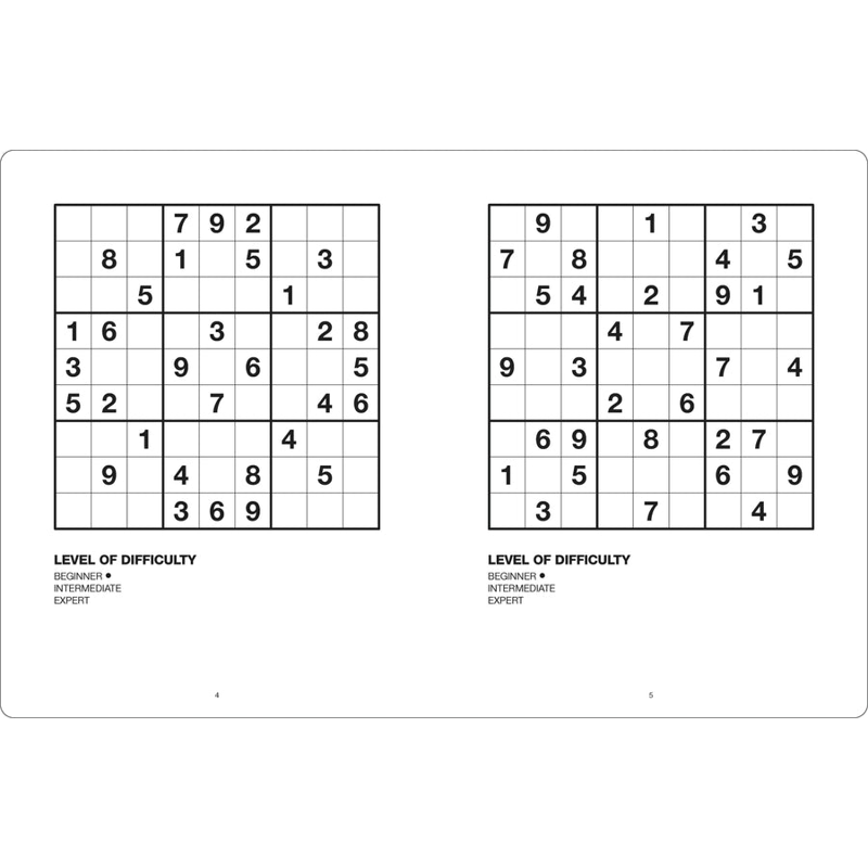 Sách Large Print Puzzle Book - Sudoku - Aqua
