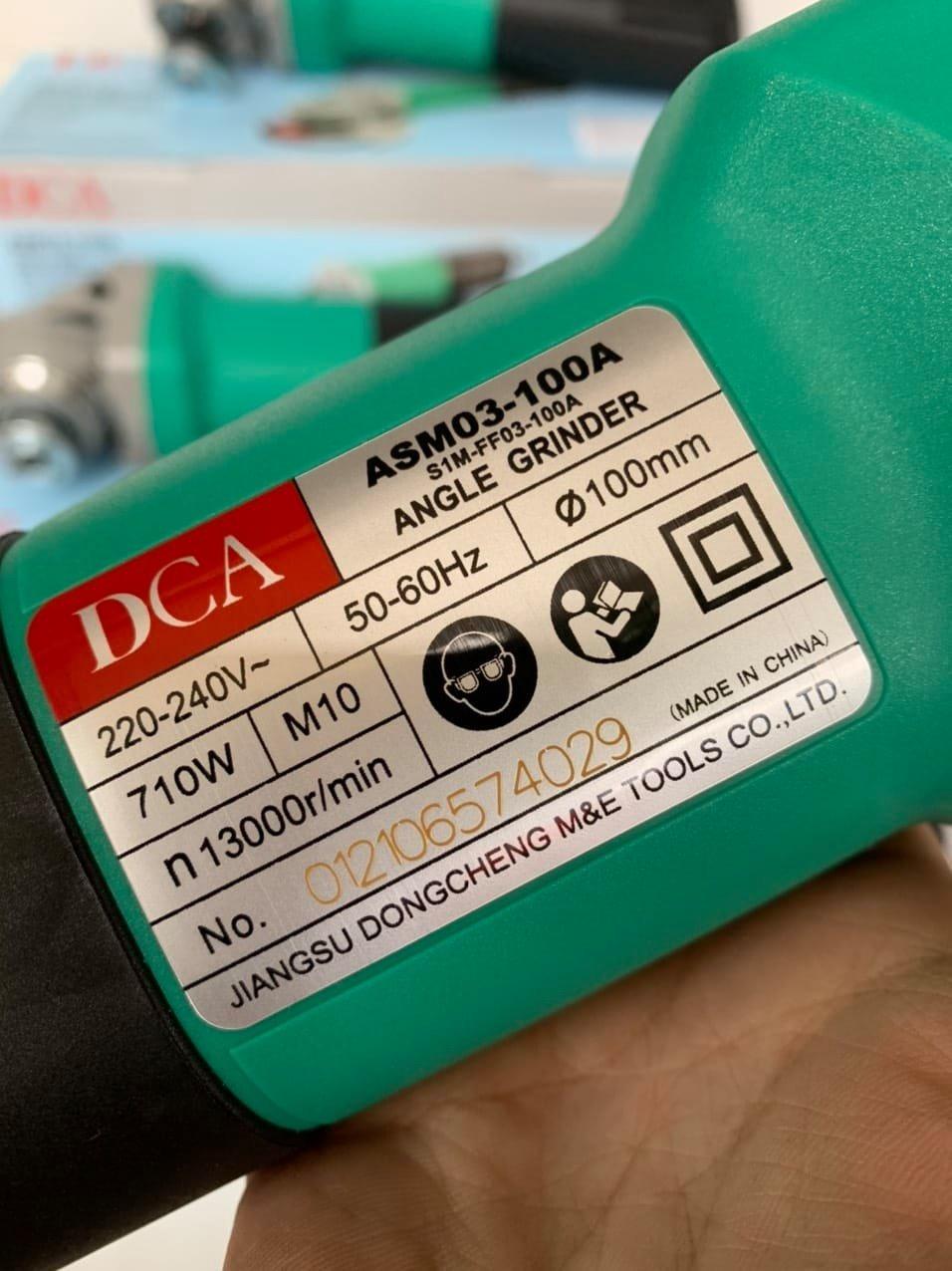 MÁY MÀI GÓC 100MM 710W DCA ASM03-100A - HÀNG CHÍNH HÃNG