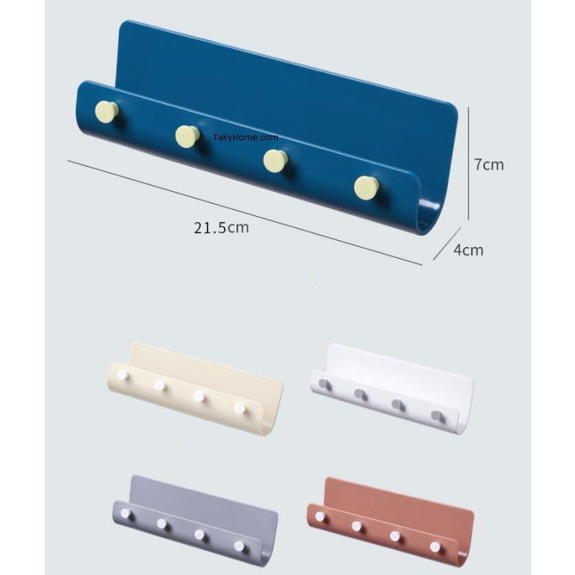 Khay Dán Tường Để Đồ Tiện Dụng, Để Điện Thoại, Móc Treo Chìa Khóa, Đồ Dùng Cá Nhân, Gọn Gàng.  4002