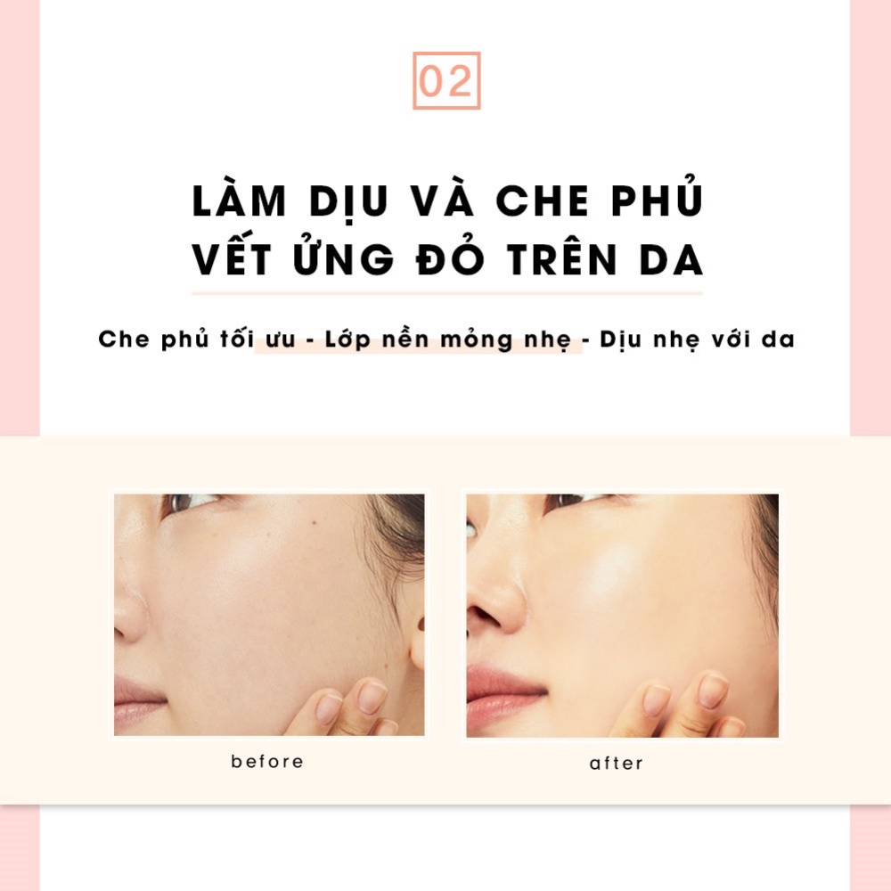 Phấn nước Beausta Cicarecipe Serum Cushion SPF50+/PA++++ 15gr