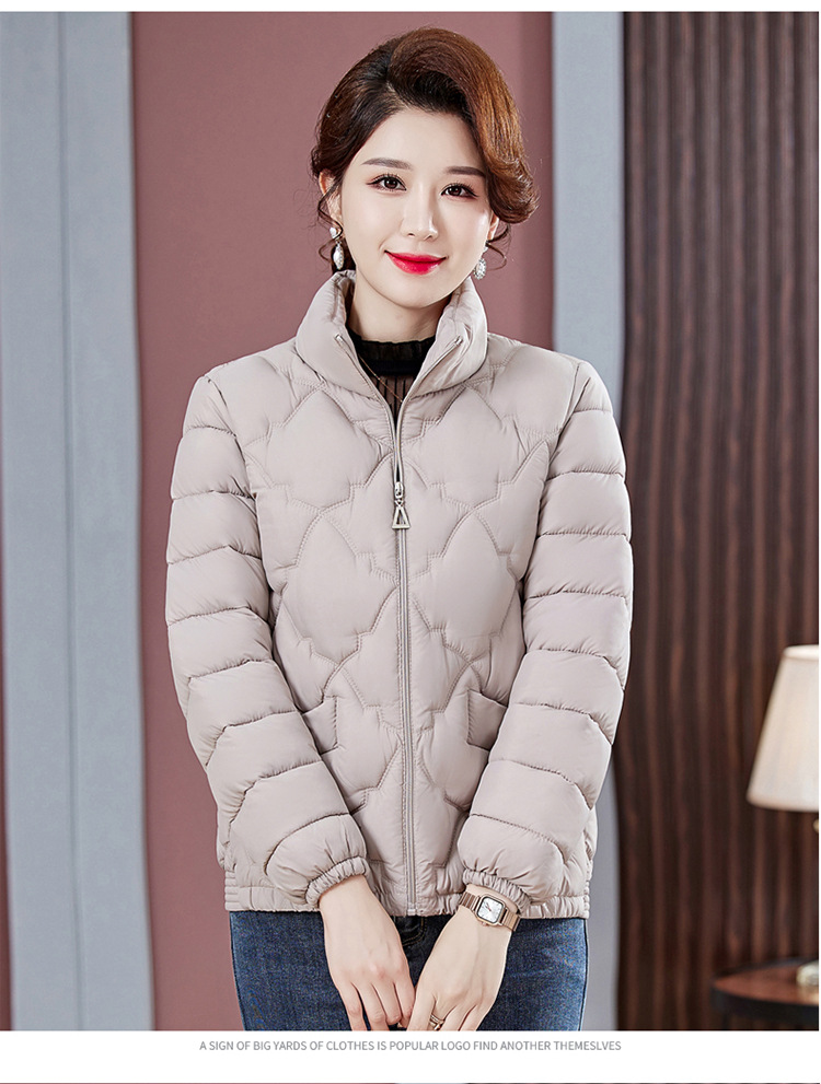 Áo Khoác Cotton Đệm Bông Mùa Thu Đông Cho Mẹ AK16 - Hàng Quảng Châu Cao Cấp