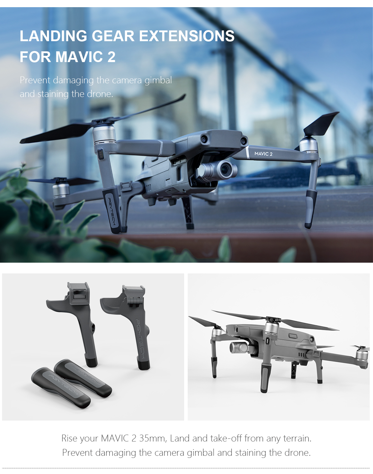 Combo phụ kiện DJI mavic 2 pro zoom – PGYTECH - hàng chính hãng