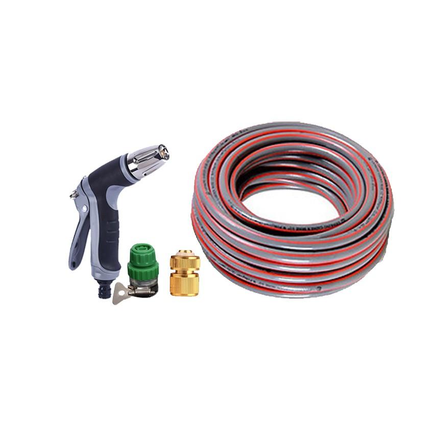 Bộ dây vòi xịt nước rửa xe,tưới cây tăng áp 3 lần 15m 206817