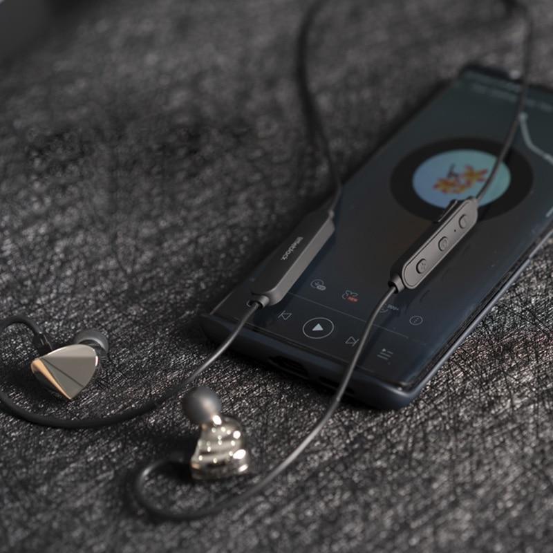 Cáp Bluetooth 5.0 Cao Cấp Moondrop Littleblack Bluetooth 5.0 High quality Bluetooth Cable support Aptx for KZ TRN TFZ earphones