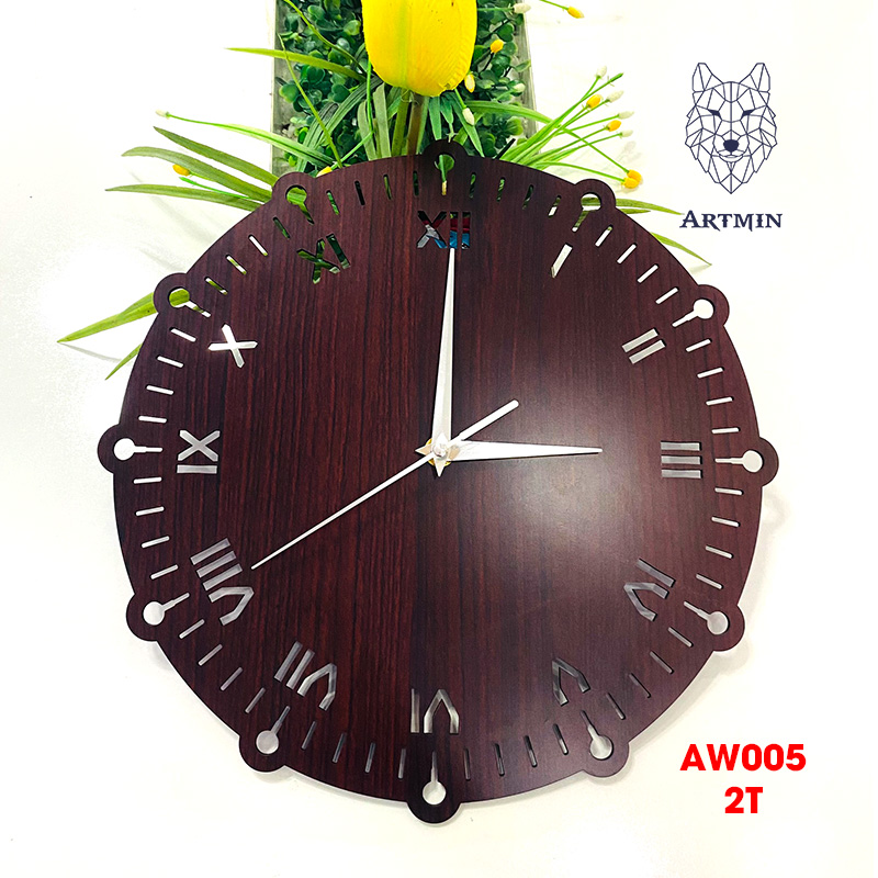 AW005 - Đồng Hồ Gỗ Treo Tường – Décor Trang Trí Nghệ Thuật