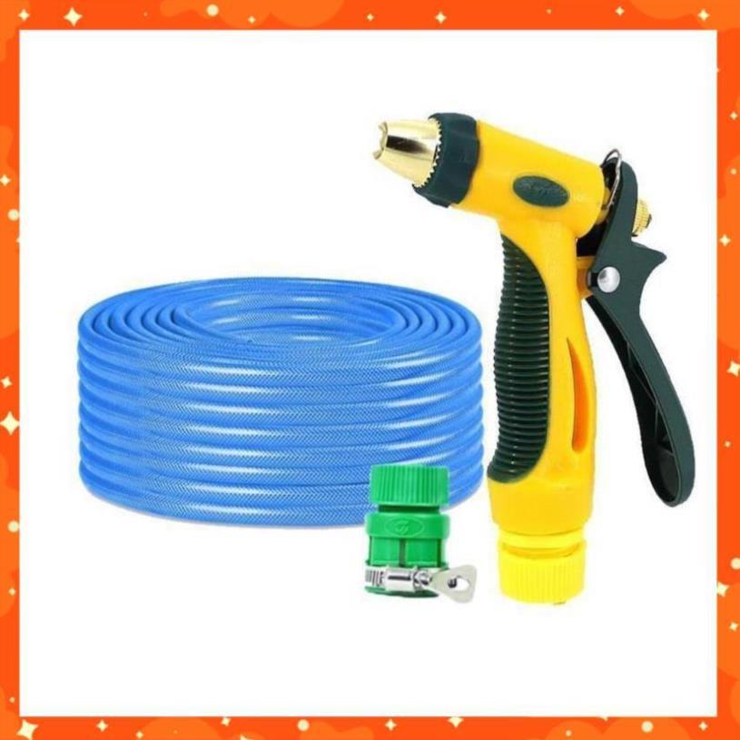 Bộ dây vòi xịt nước rửa xe,tưới cây tăng áp 3 lần 15M 206317