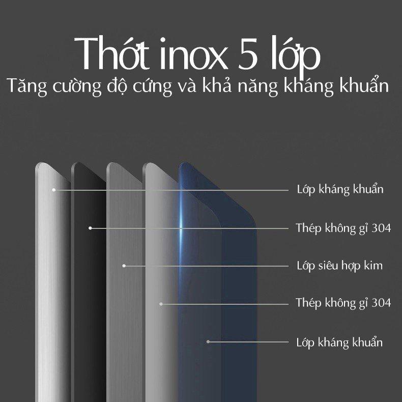 Thớt inox kháng khuẩn,đa năng chống nấm mốc độc hại,chống xước bề mặt,dễ vệ sinh,tiện lợi,giải pháp thay thế - Minh Shop