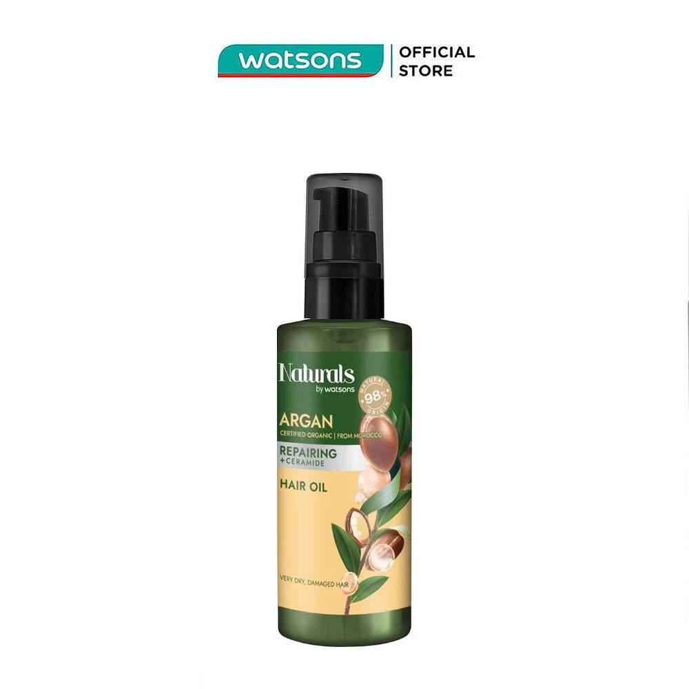 Dầu Dưỡng Tóc Naturals By Watsons Repairing Phục Hồi Tóc Hư Tổn Chiết Xuất Dầu Argan 100ml