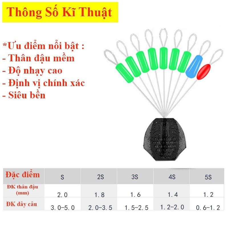 Hạt Chặn Phao Câu Đài Màu Xanh Ngọc Cao Cấp PK-26