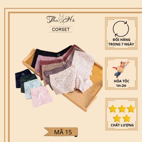 Quần lót ren cạp cao bản to, dáng boxer lưng cao, cạp cao, chất REN mềm mịn CAO CẤP