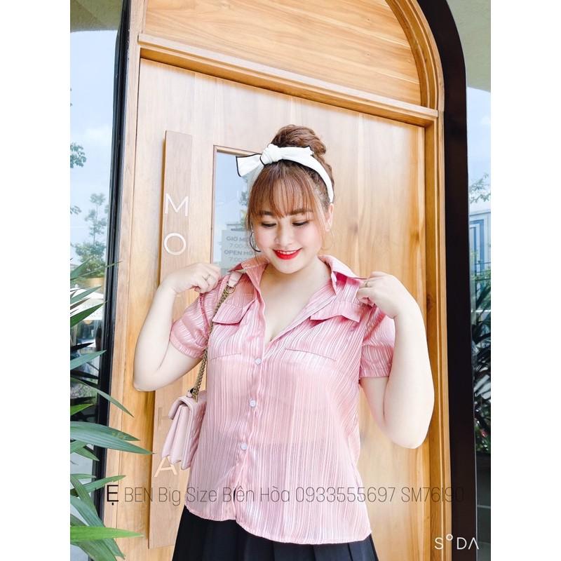 #BIGSIZE SƠ MI SỌC TAY NGẮN