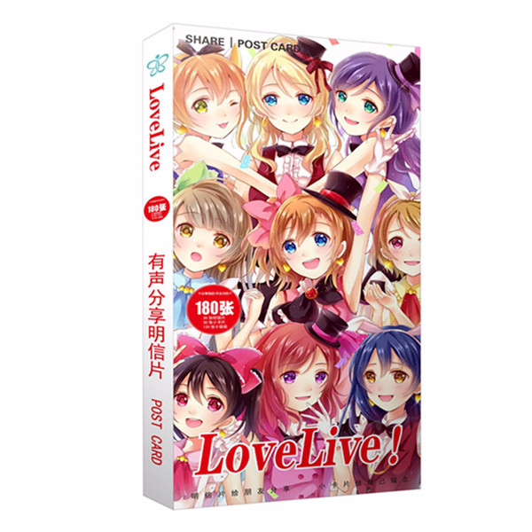 Hộp ảnh Postcard Lovelive 180 ảnh thiết kế độc đáo