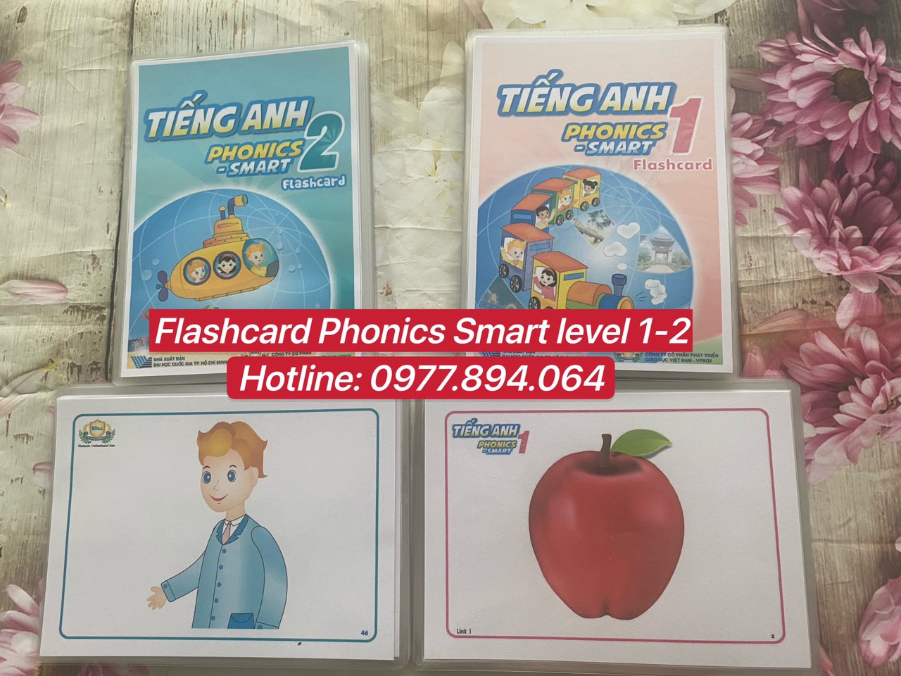 FLASHCARD TIẾNG ANH LỚP 1,2 - chương trình SMART PHONICS mới nhất